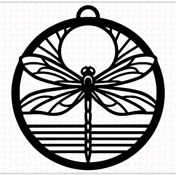 Dragonfly Crushed Glass