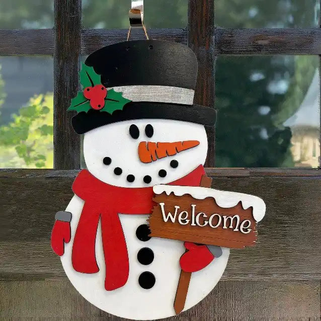 Snowman Door Hanger