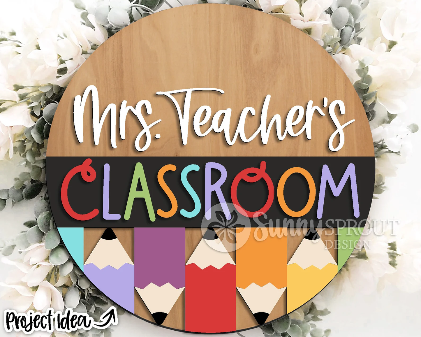 Classroom Round Sign