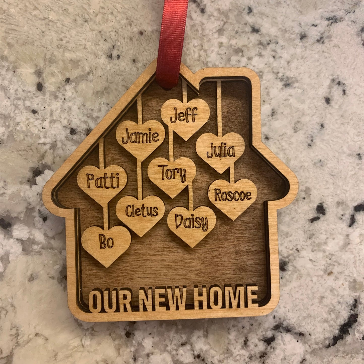 Family Home Christmas Ornament
