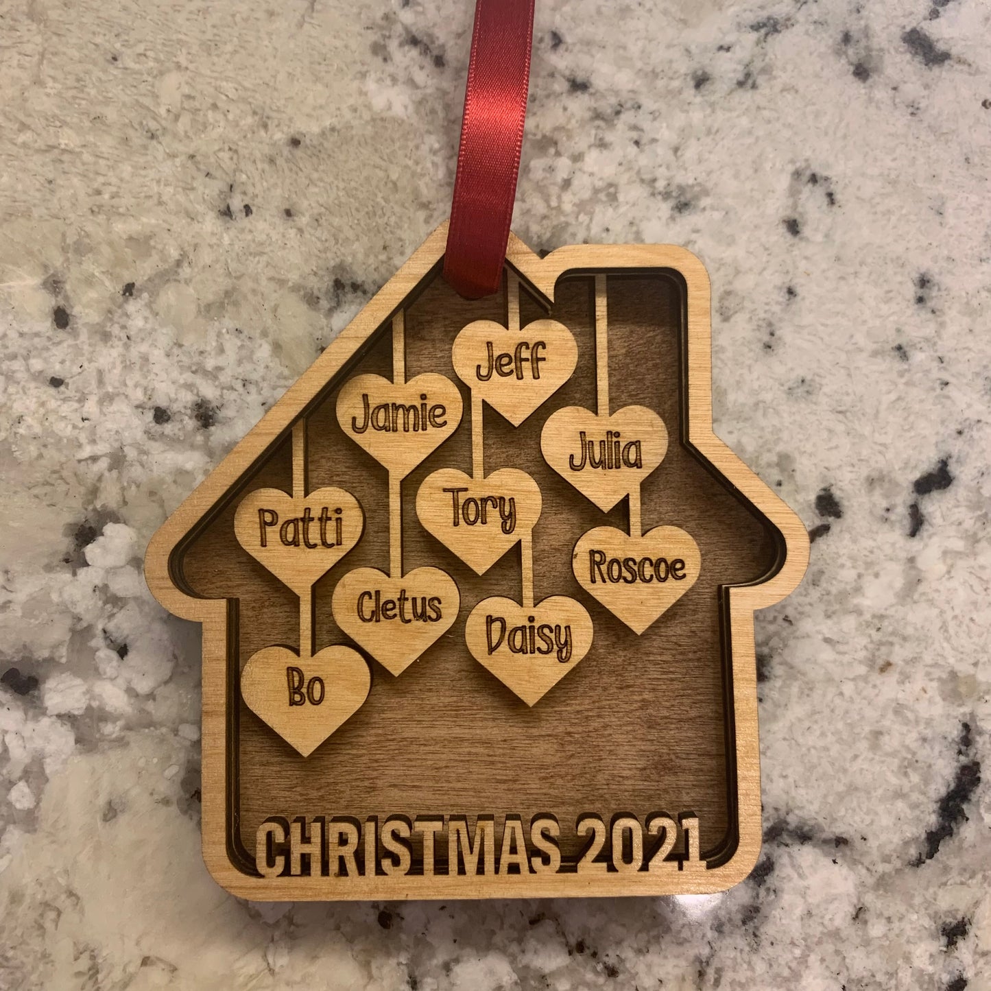 Family Home Christmas Ornament