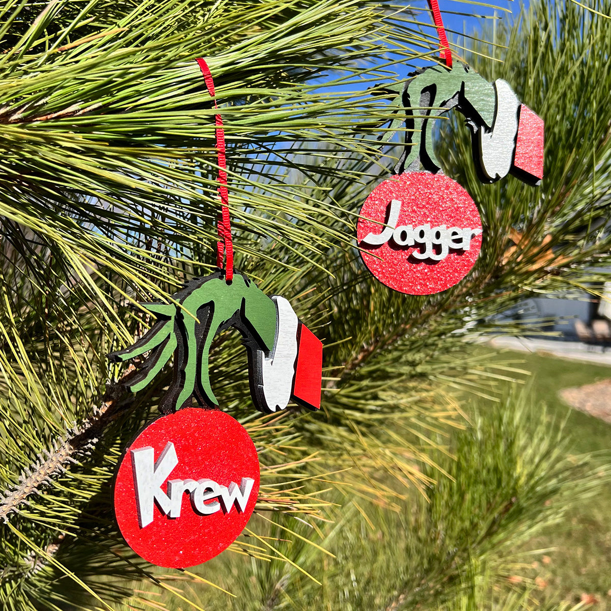Grinch Name Ornament