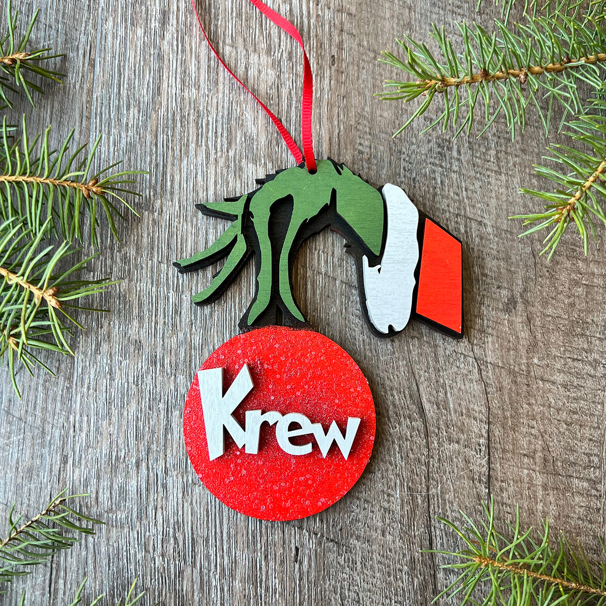 Grinch Name Ornament