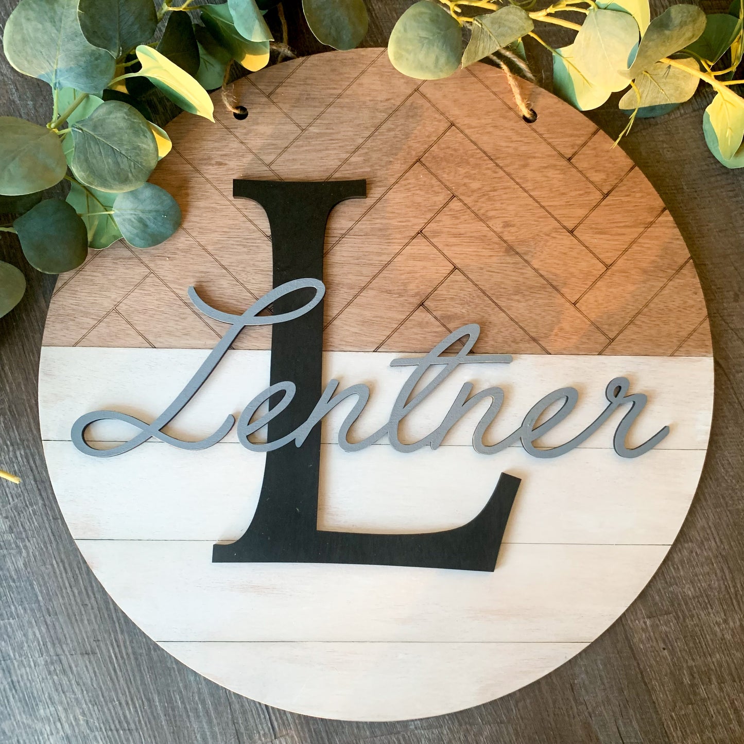 Last Name Door Hanger