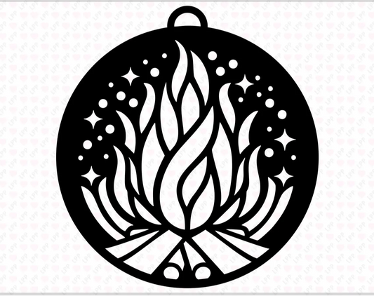 Campfire Crushed Glass