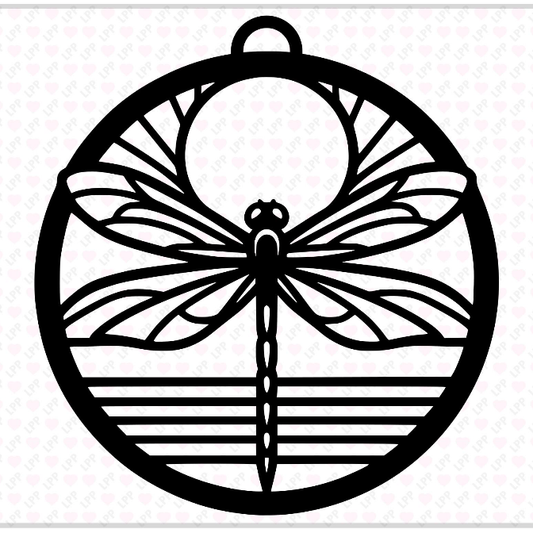Dragonfly Crushed Glass
