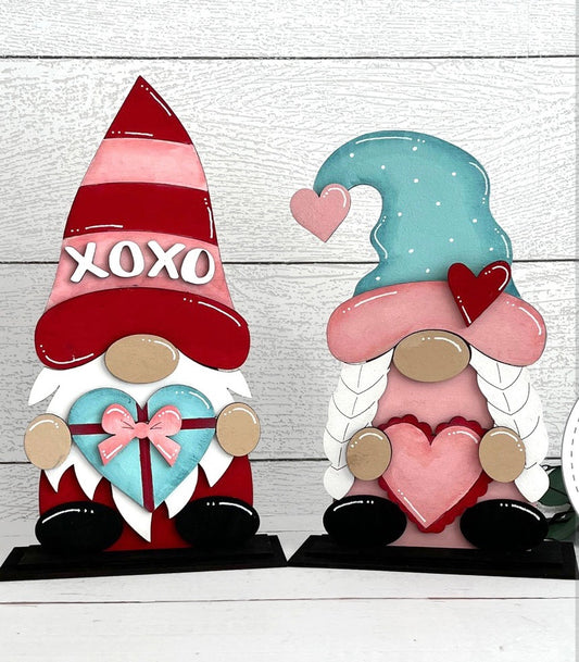 Valentine's Day Gnome Shelf Sitters