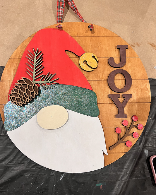 Gnome Joy Round Sign