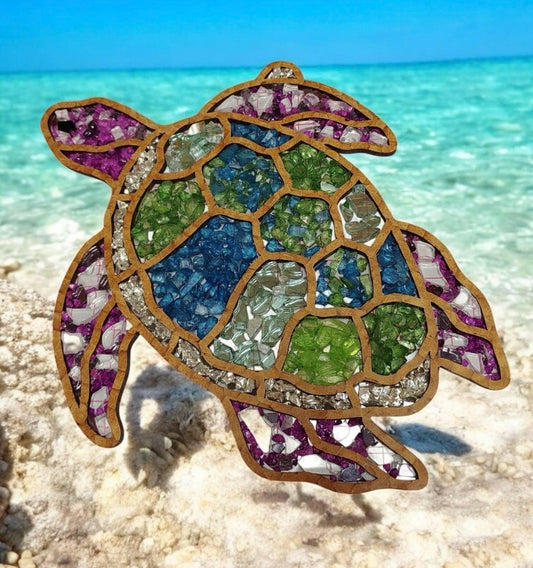 Sea Turtle Crushed Glass