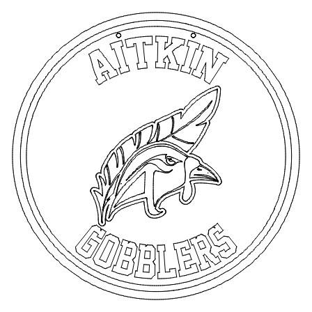 Aitkin Gobblers Round Sign
