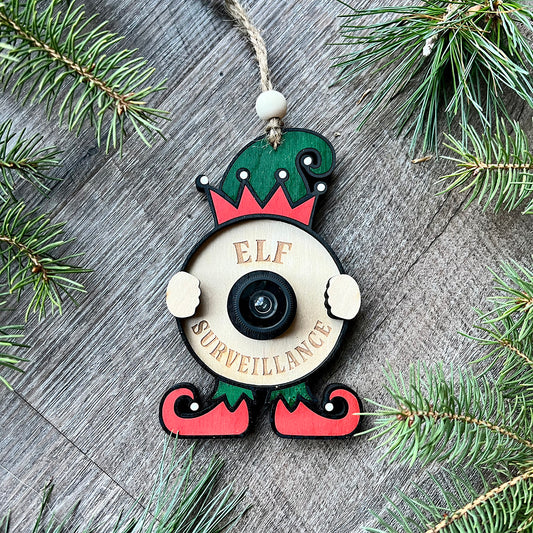 Elf Surveillance Ornament