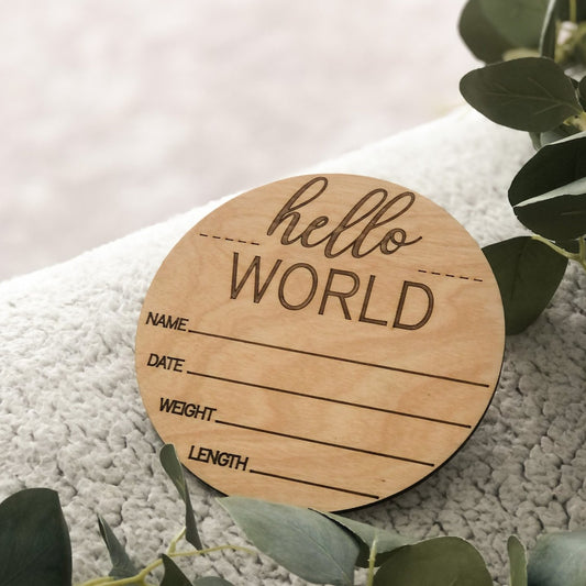 Hello World Birth Announcement