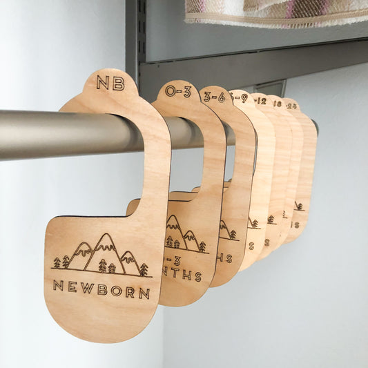 Baby Closet Dividers - Mountains