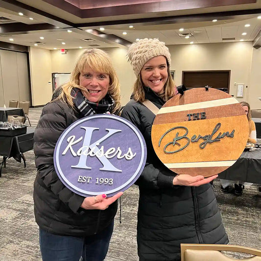 Welcome Name Round Sign