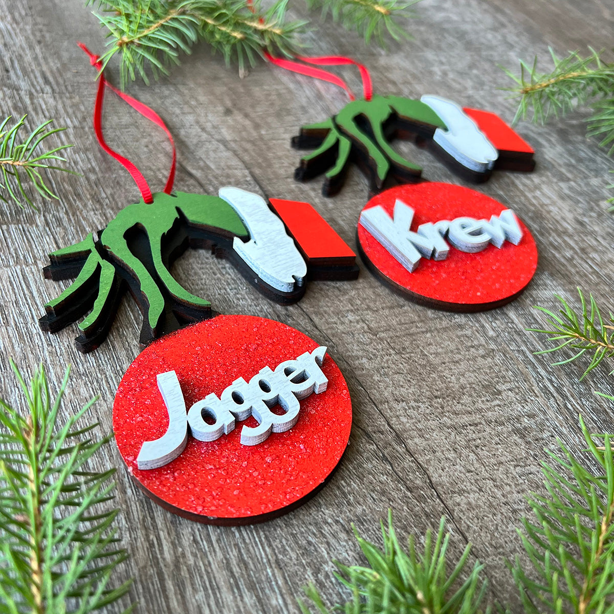 Grinch Name Ornament