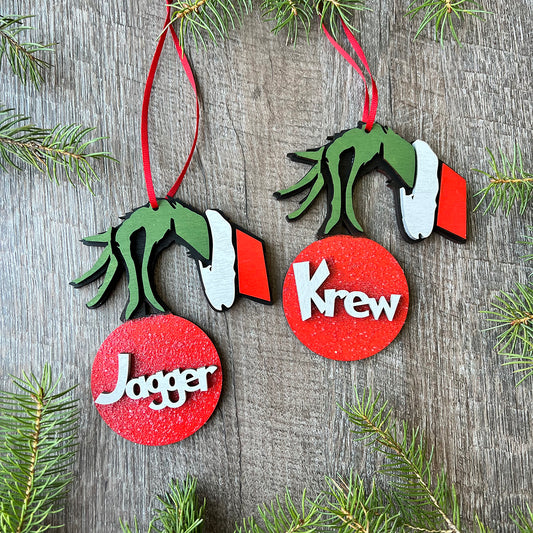 Grinch Name Ornament